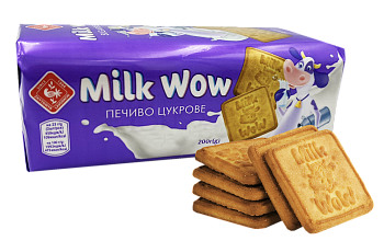 Печиво цукрове "Мілк Вау", 200г